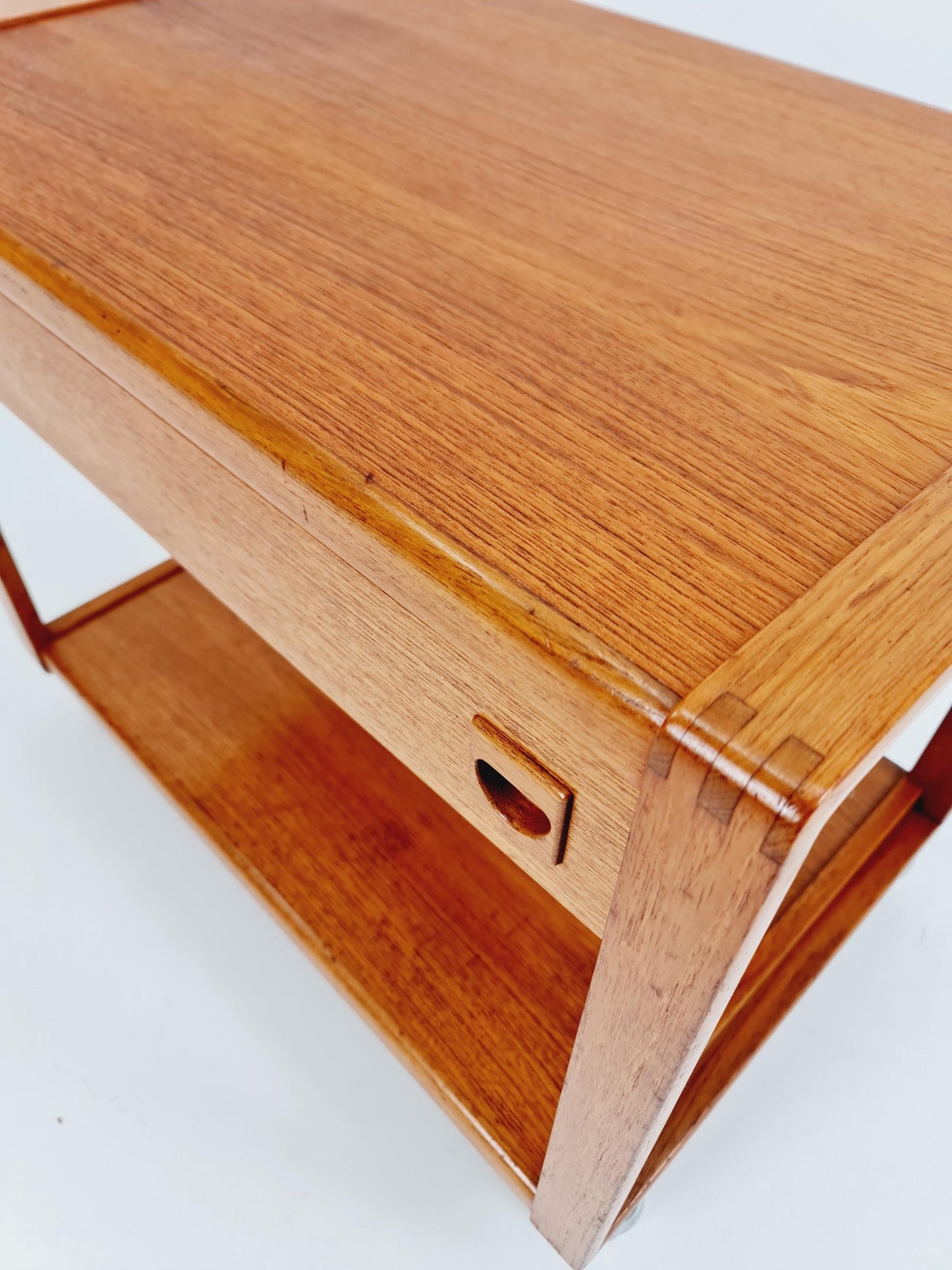 Vintage mid century danish trolley in teak Sideboard / bar cart By Salling Stolefabrik, 1960s