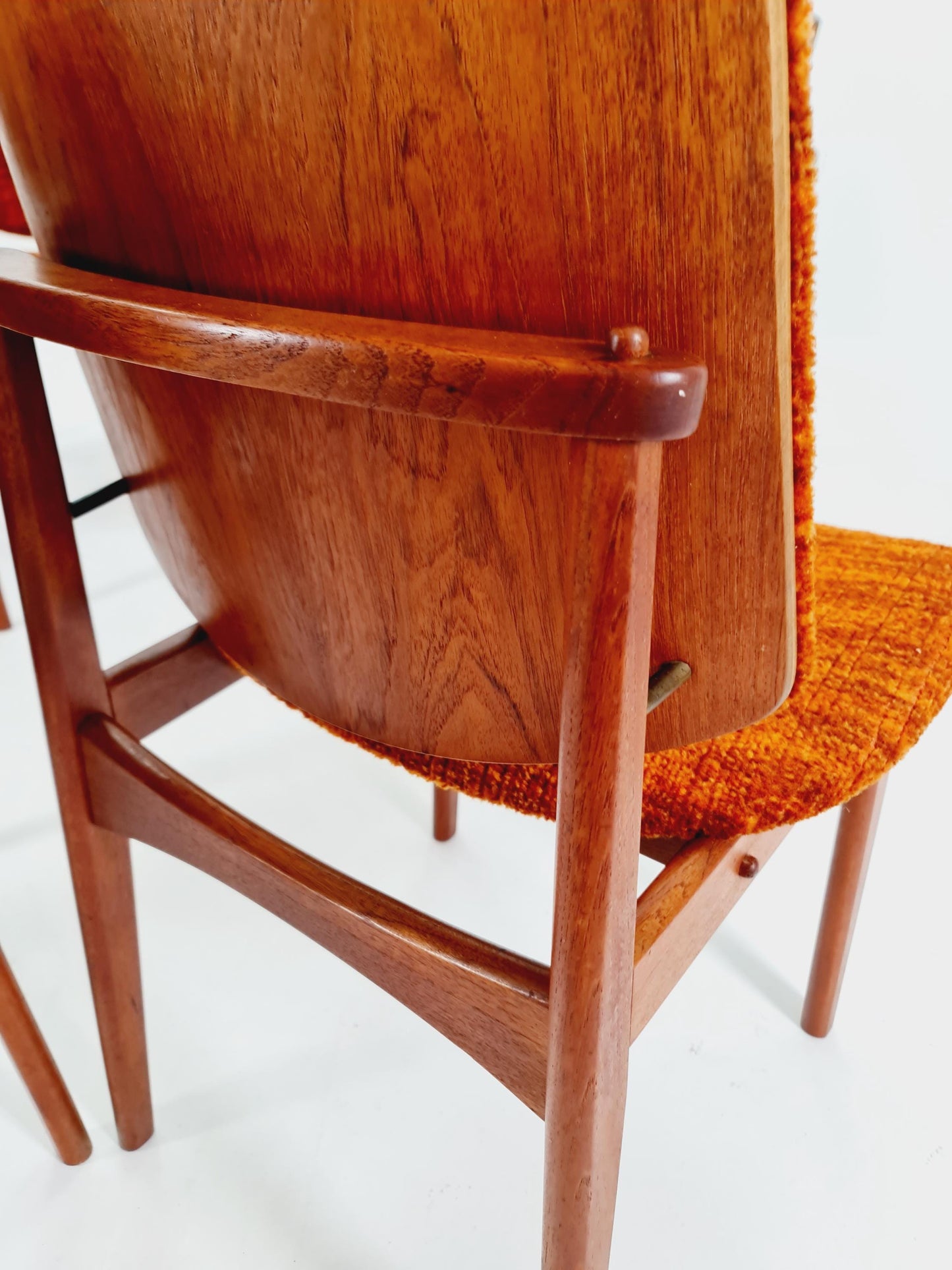 Midcentury teak Dining chairs by Arne Hovmand Olsen 1960s, set of 6