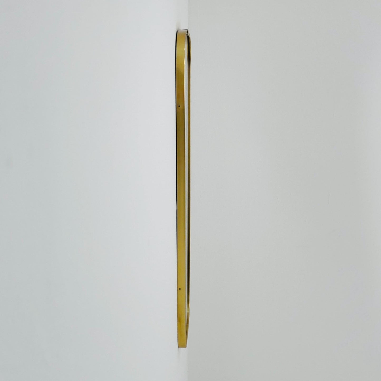 Mid Century asymmetric Original kidney wall mirror by schon form Germany 60s
