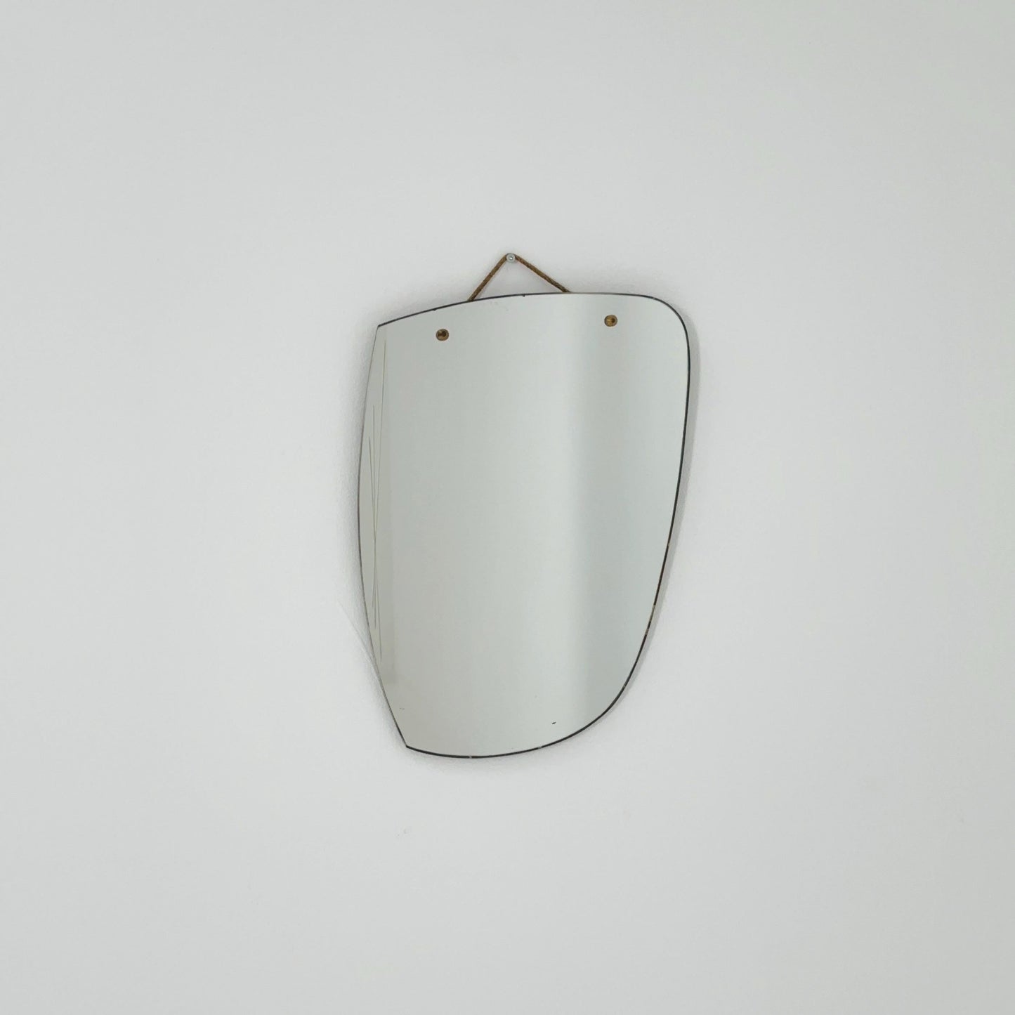 Kristall Mid Century asymmetric wall Mirror by lenzgold Nieren Spiegel - Kidney mirror 1960s rockabilly Germany