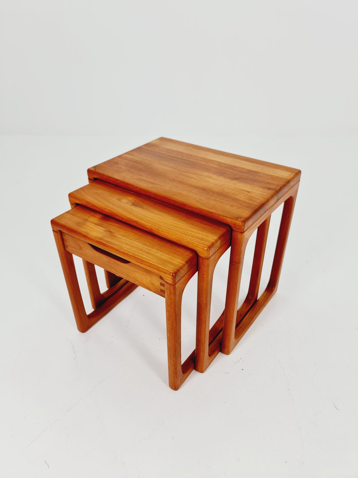 Midcentury Danish Solid teak Nesting Tables by Salin Nyborg 1960s