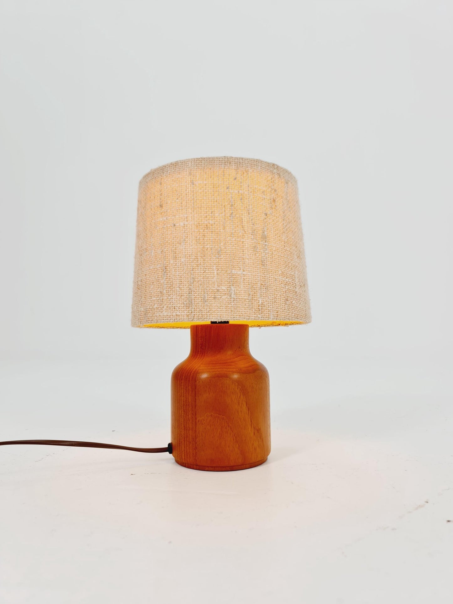 Mid century solid teak table lamp by Bestorm, 1960s