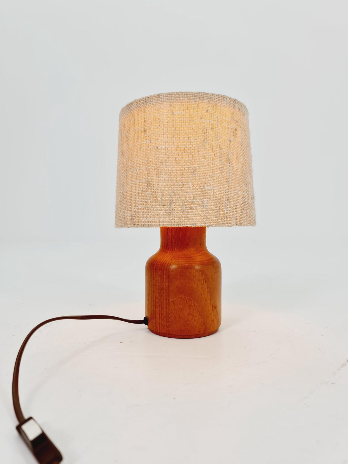 Mid century solid teak table lamp by Bestorm, 1960s