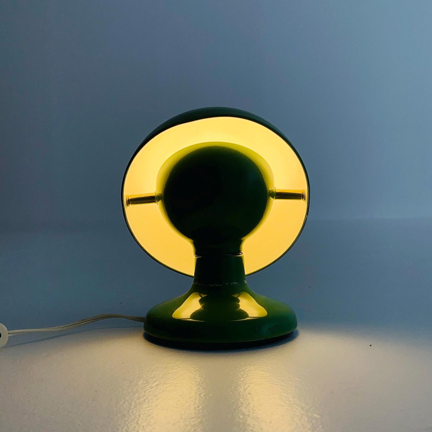 Mid Century Space Age Yellow “Jucker 147” Table Lamp by Tobia & Afra Scarpa for Flos, Italy, 1960s