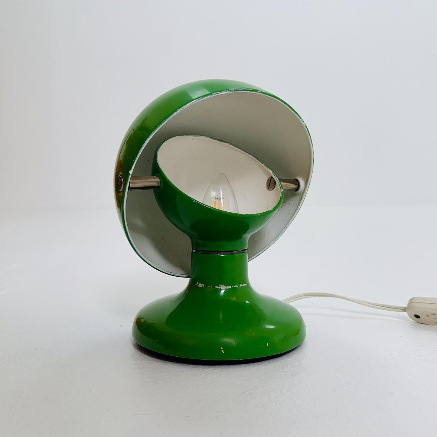 Mid Century Space Age Yellow “Jucker 147” Table Lamp by Tobia & Afra Scarpa for Flos, Italy, 1960s