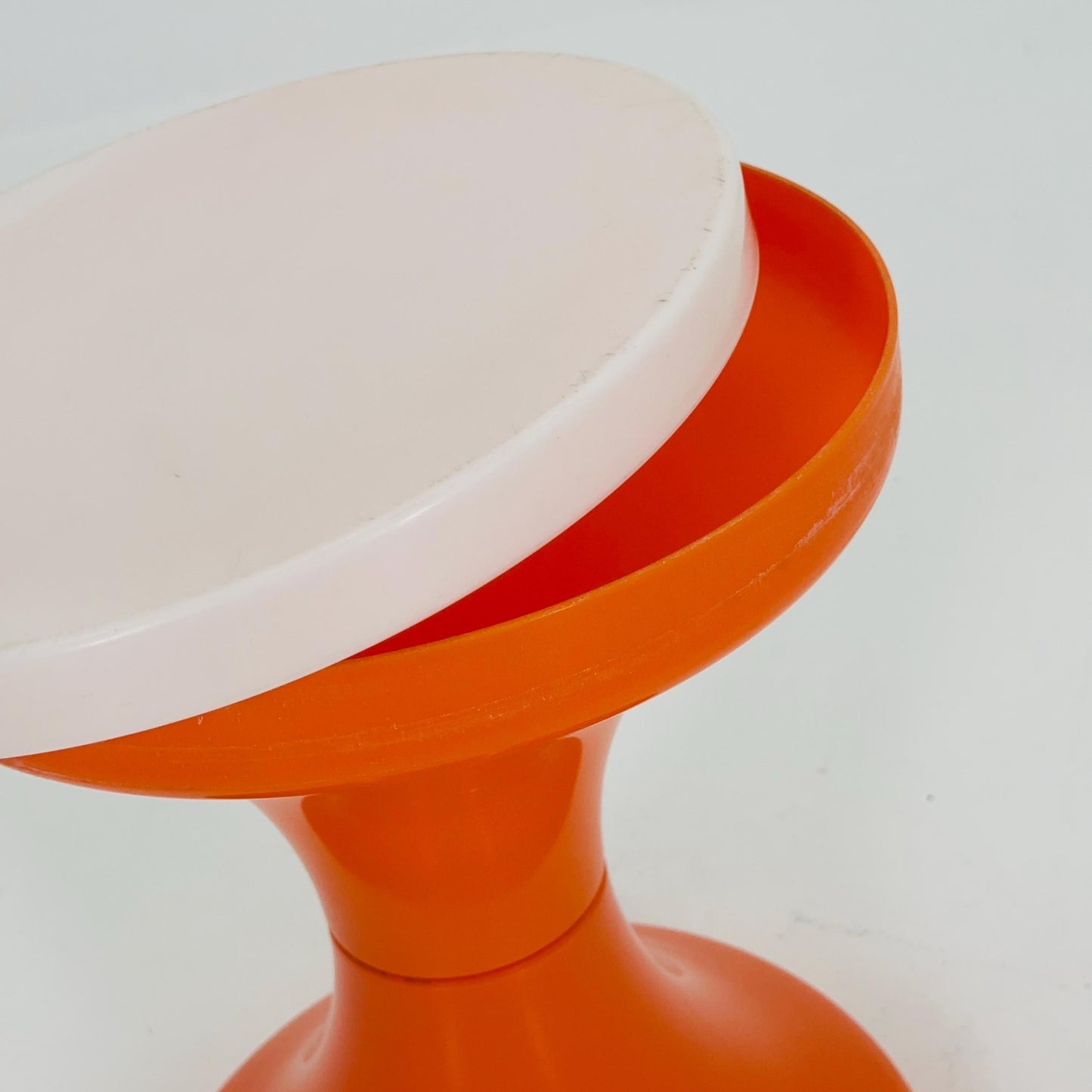 Space age Round German Tuilp stools plastic by Isopelka, 1970s