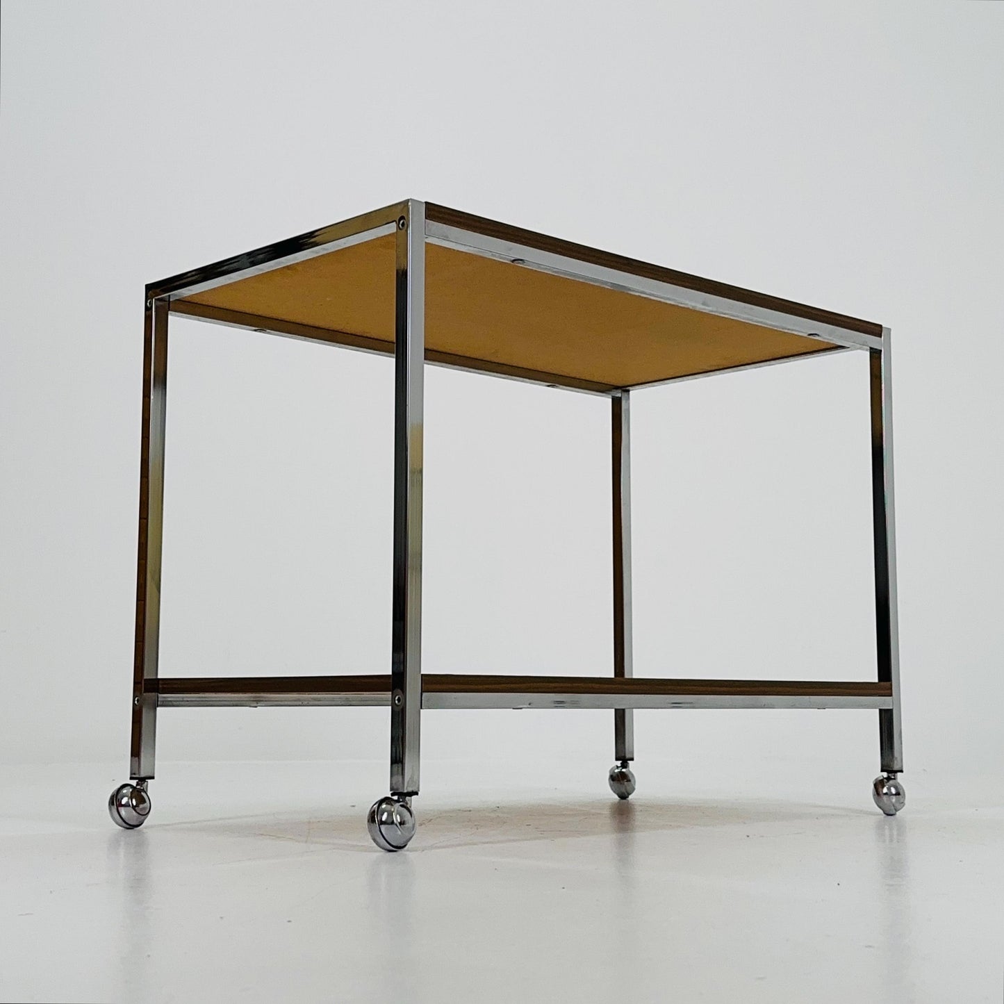 Mid-Century Bauhaus coffee table & Trolly 1970s Germany