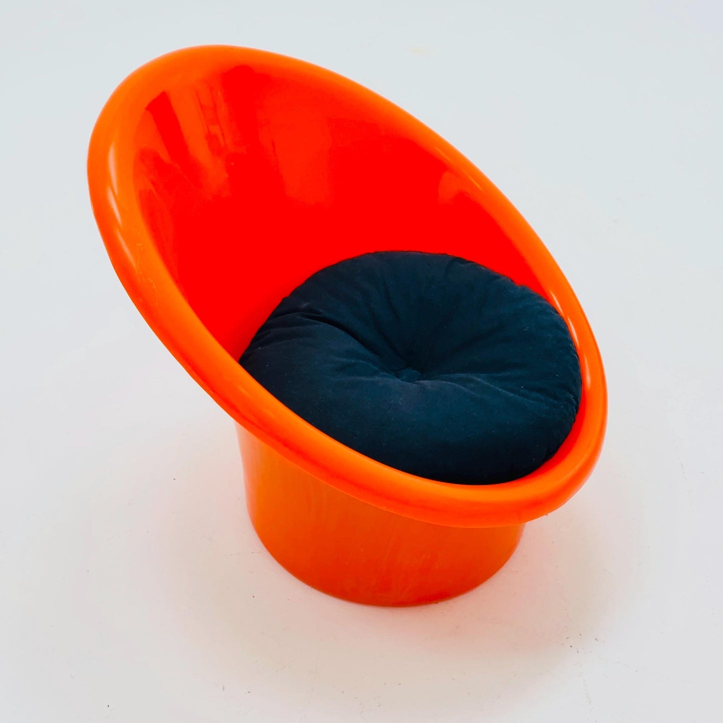 Skopa Lounge orange Chair by Ole Gjerløv Knudsen & Torben Lind for Ikea, 1970s