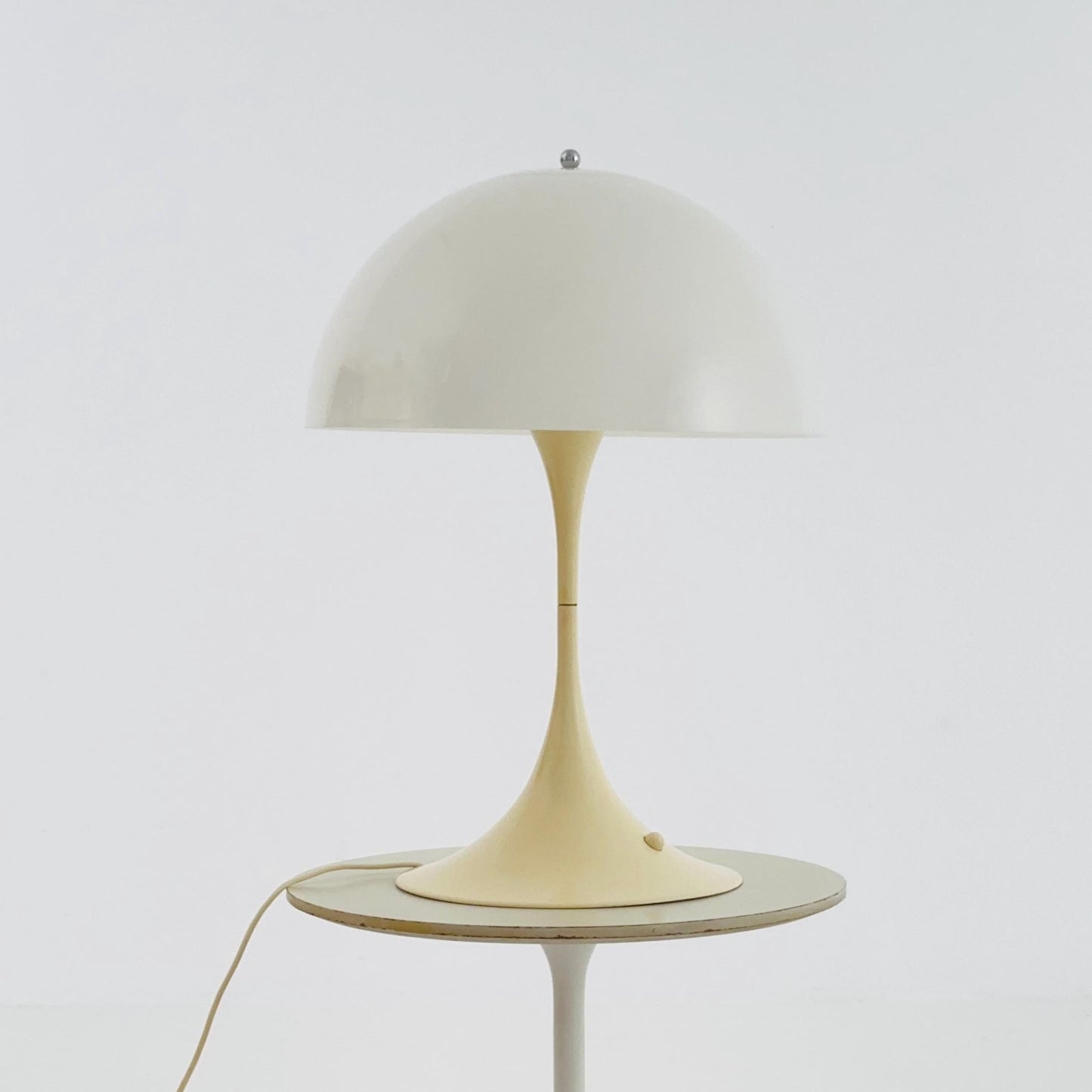 Mid Century Panthella Table Lamp by Verner Panton for Louis Poulsen – White Acrylic – Denmark 1970