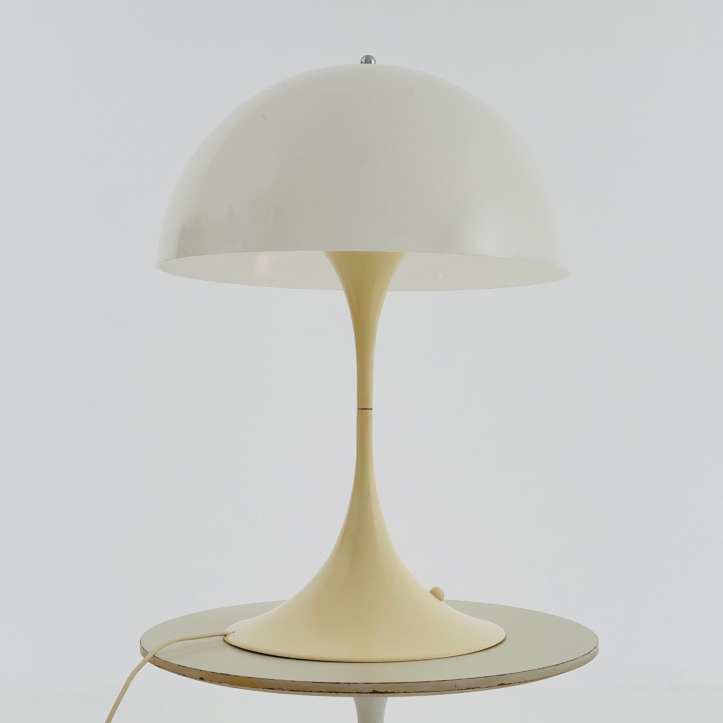 Mid Century Panthella Table Lamp by Verner Panton for Louis Poulsen – White Acrylic – Denmark 1970