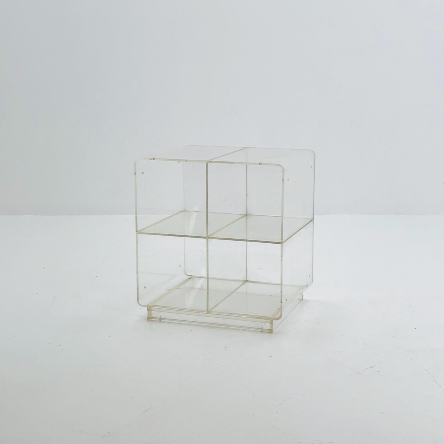 Space age Plexiglass coffee table /console 1970s.