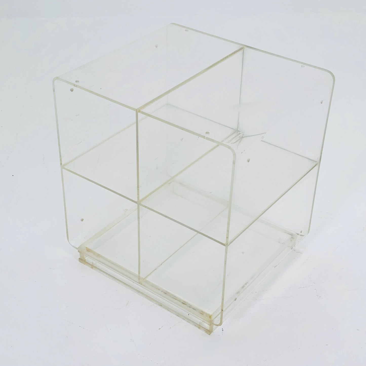 Space age Plexiglass coffee table /console 1970s.