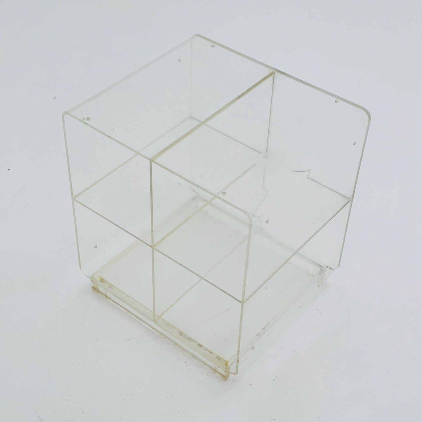 Space age Plexiglass coffee table /console 1970s.