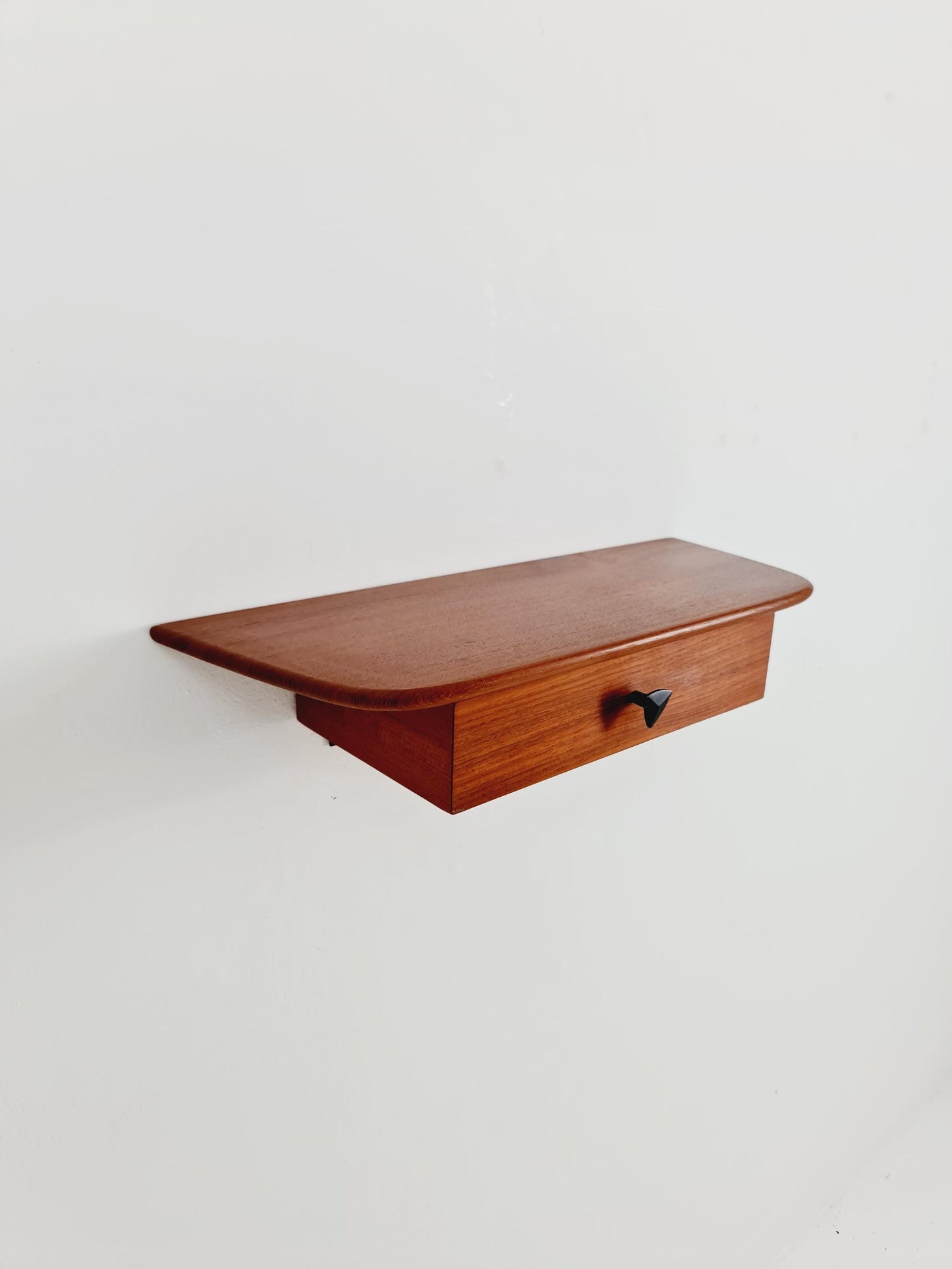Dansih teak floating/ hanging bedside table/ nightstand, 1960s
