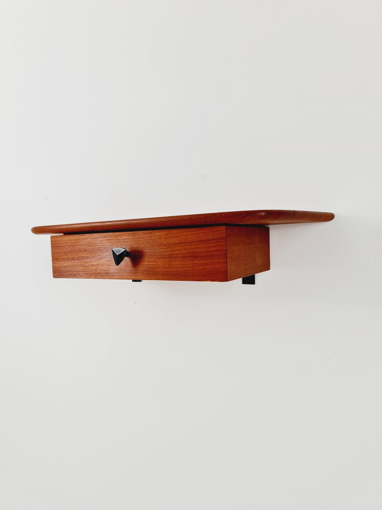 Dansih teak floating/ hanging bedside table/ nightstand, 1960s