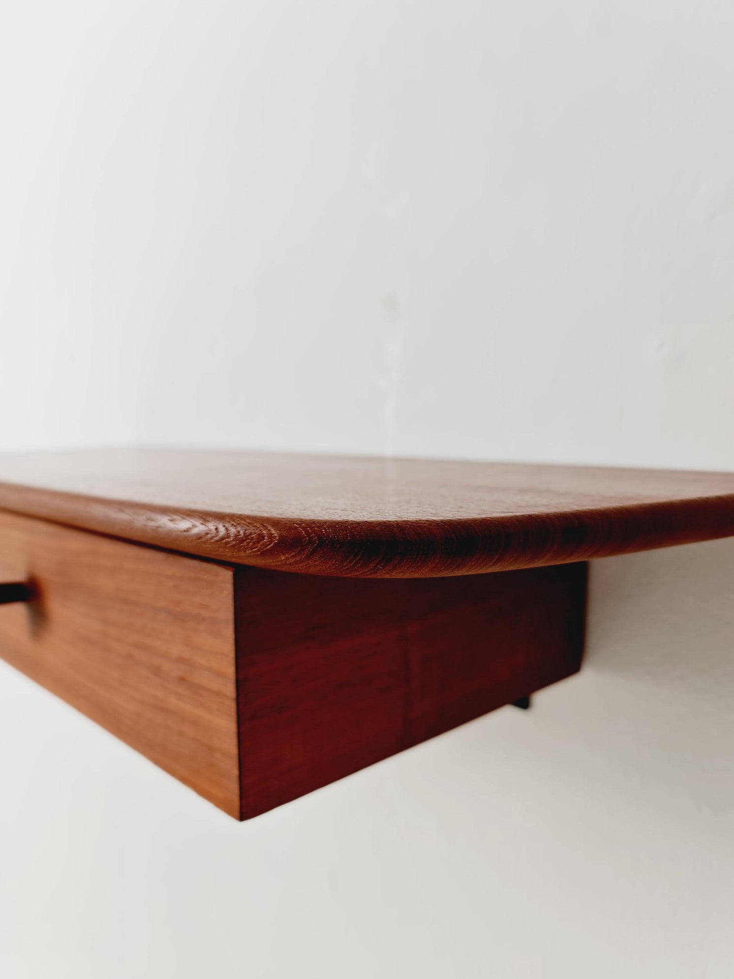 Dansih teak floating/ hanging bedside table/ nightstand, 1960s