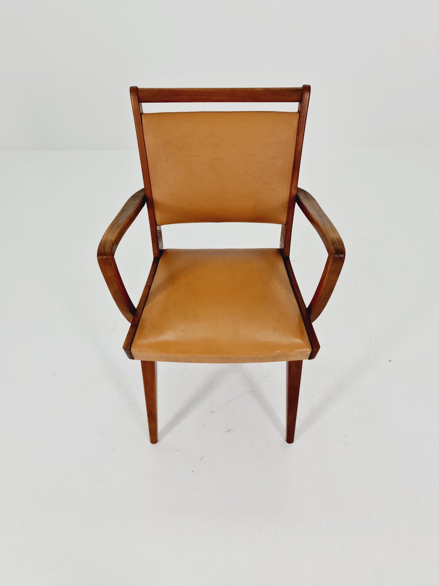 Mid-century walnut German armchair, 1960s