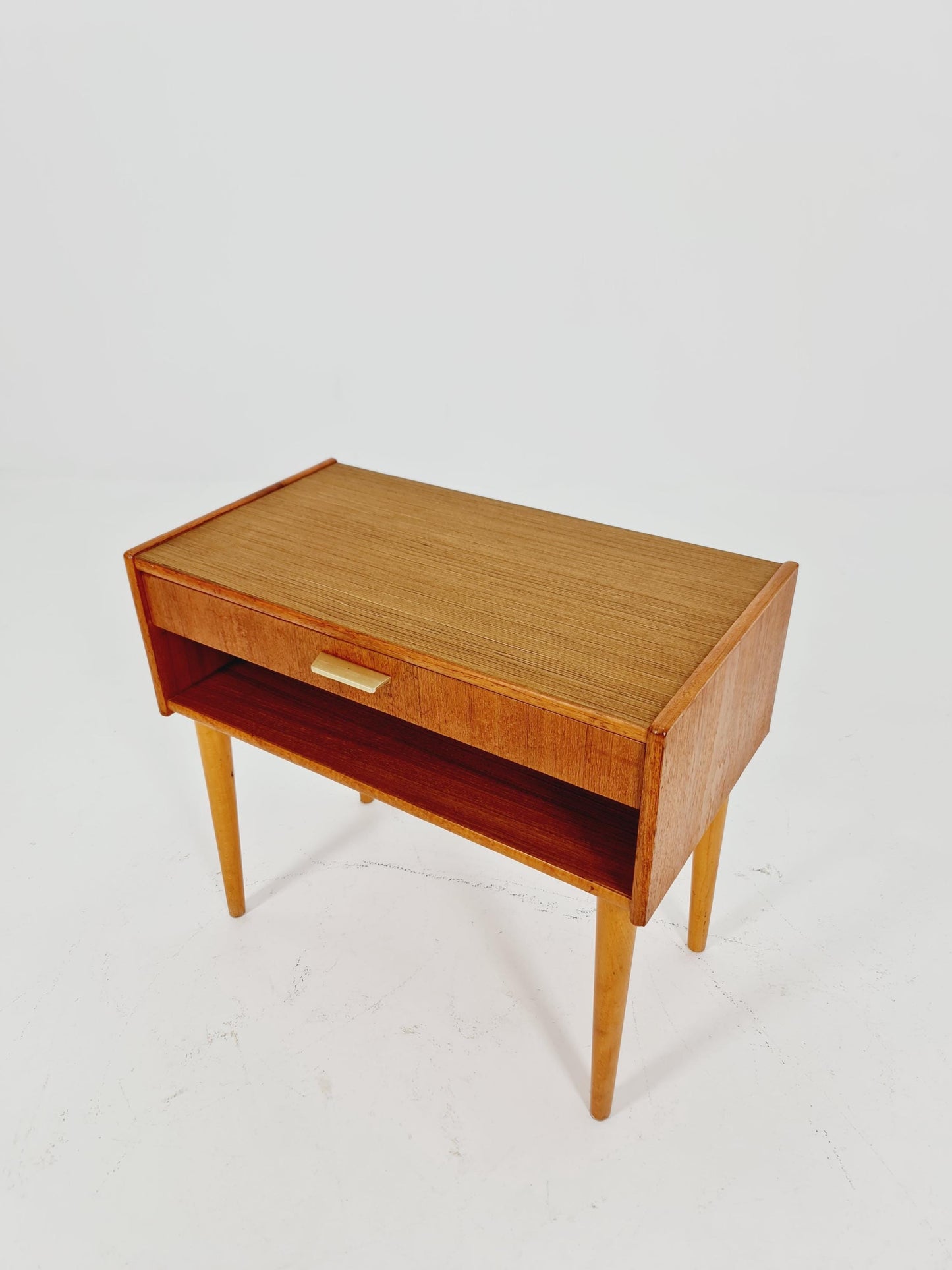 Mid century Scandinavian teak side table / bedside table, 1960s