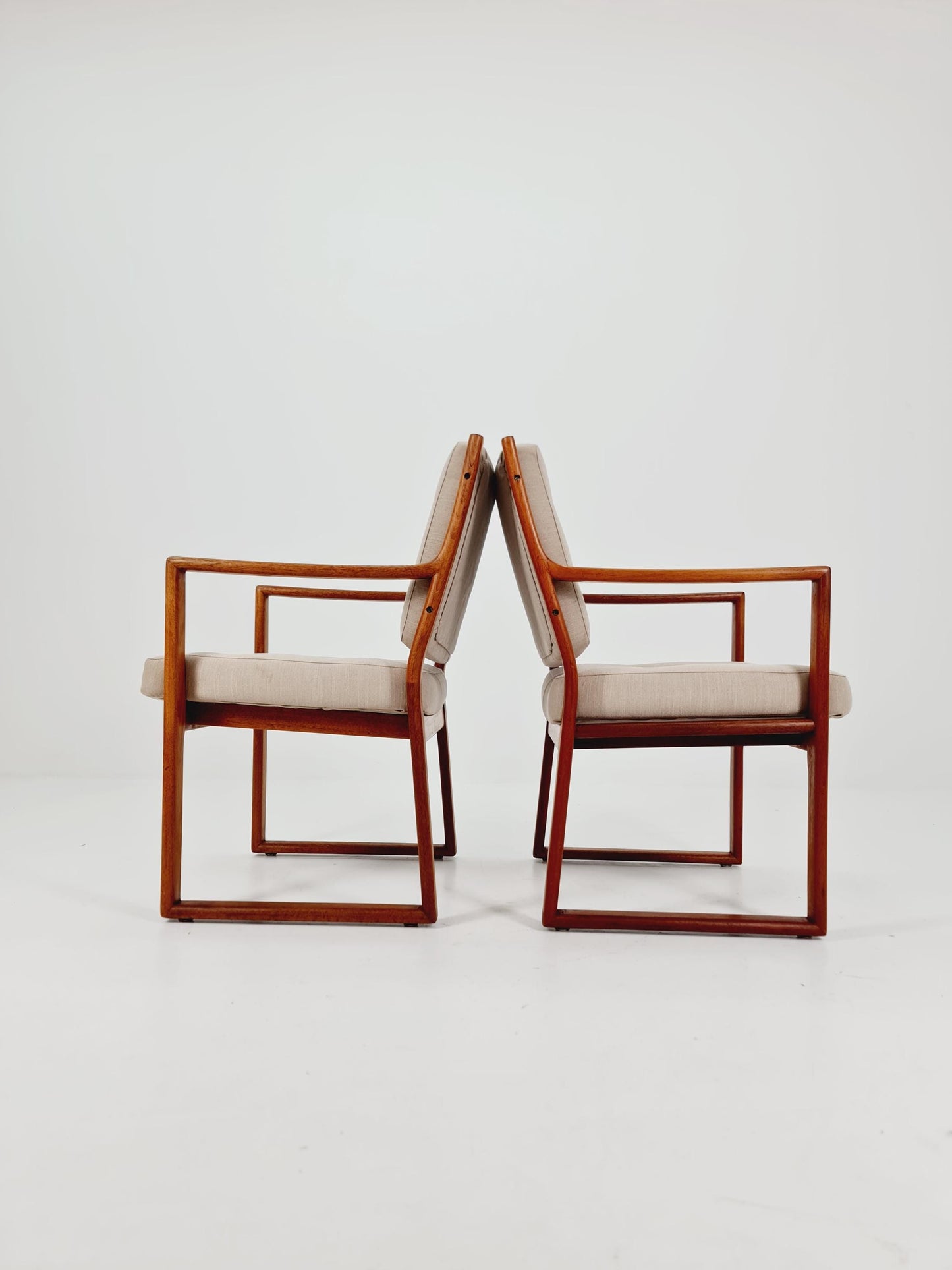 Mid century easy lounge chairs by Karl-Erik Ekselius For JOC Vetlanda Armchairs 1960s, Set of 2
