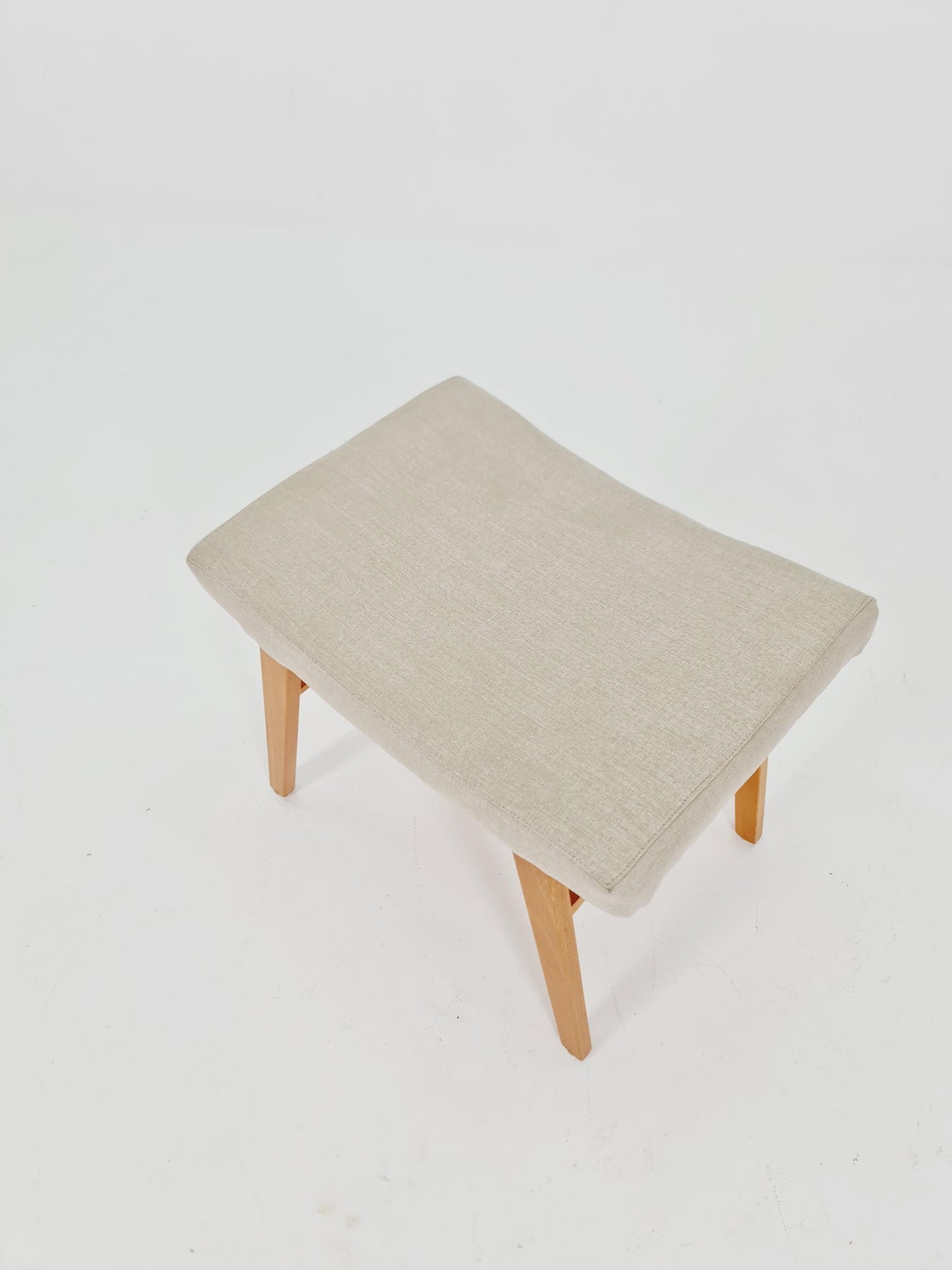 Mid century modern German ottoman/footstool make up stool from the 50s