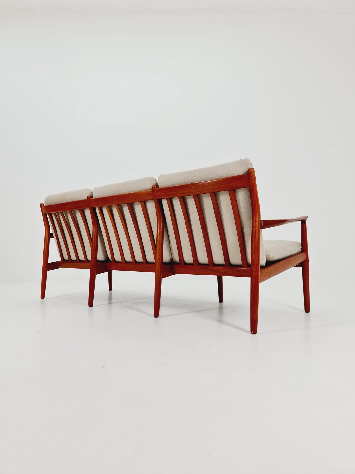 Mid-century Rare Danish teak lounge sofa 3 -Seater ,By Sven Erksen For Glostrup 1970s