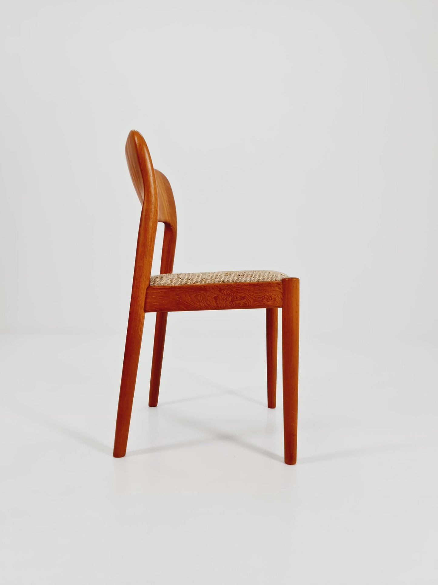 Vintage Danish solid teak dining chair by Niels Koefoed for Koefoed Hornslet , 1960s,