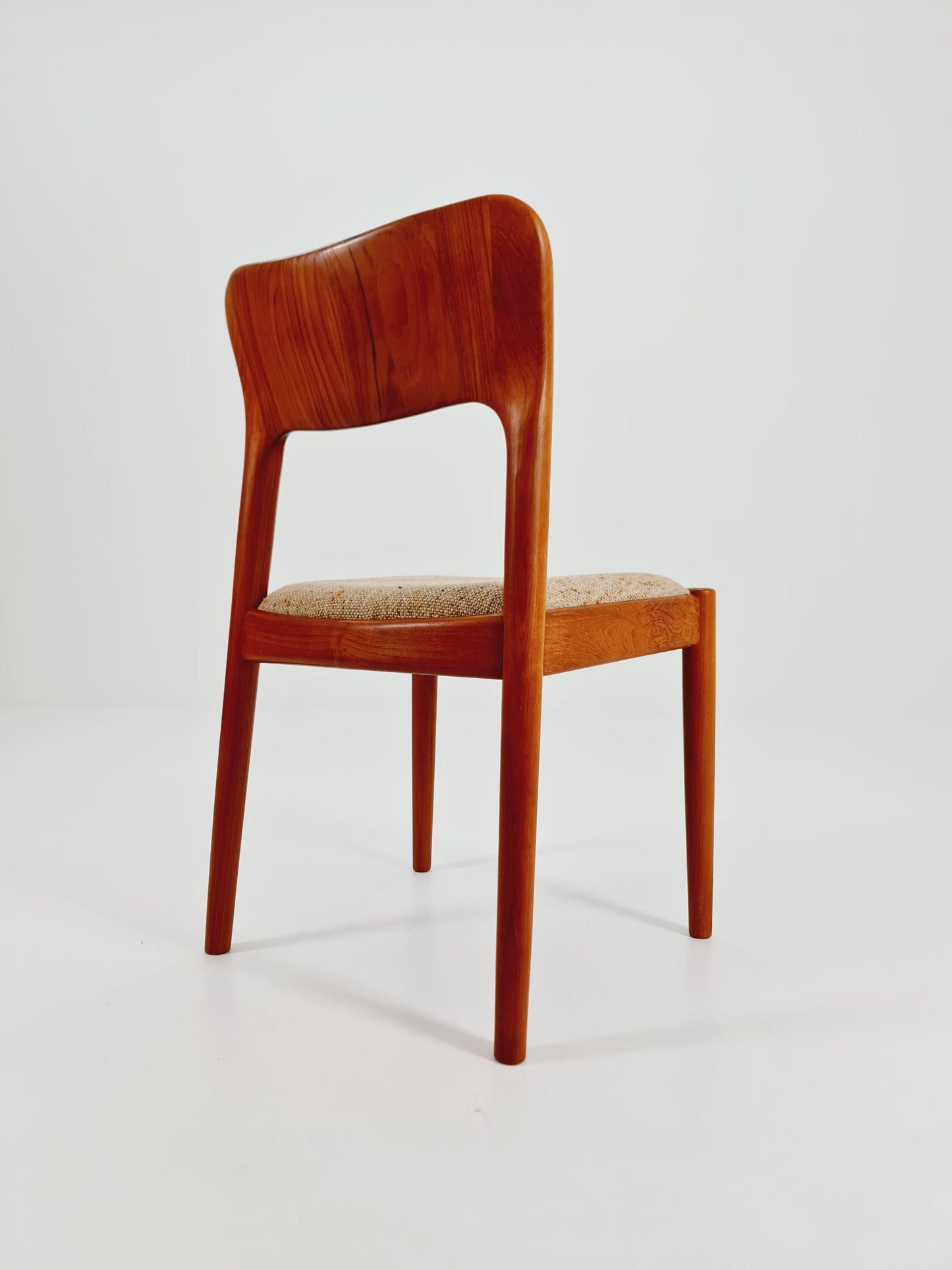 Vintage Danish solid teak dining chair by Niels Koefoed for Koefoed Hornslet , 1960s,