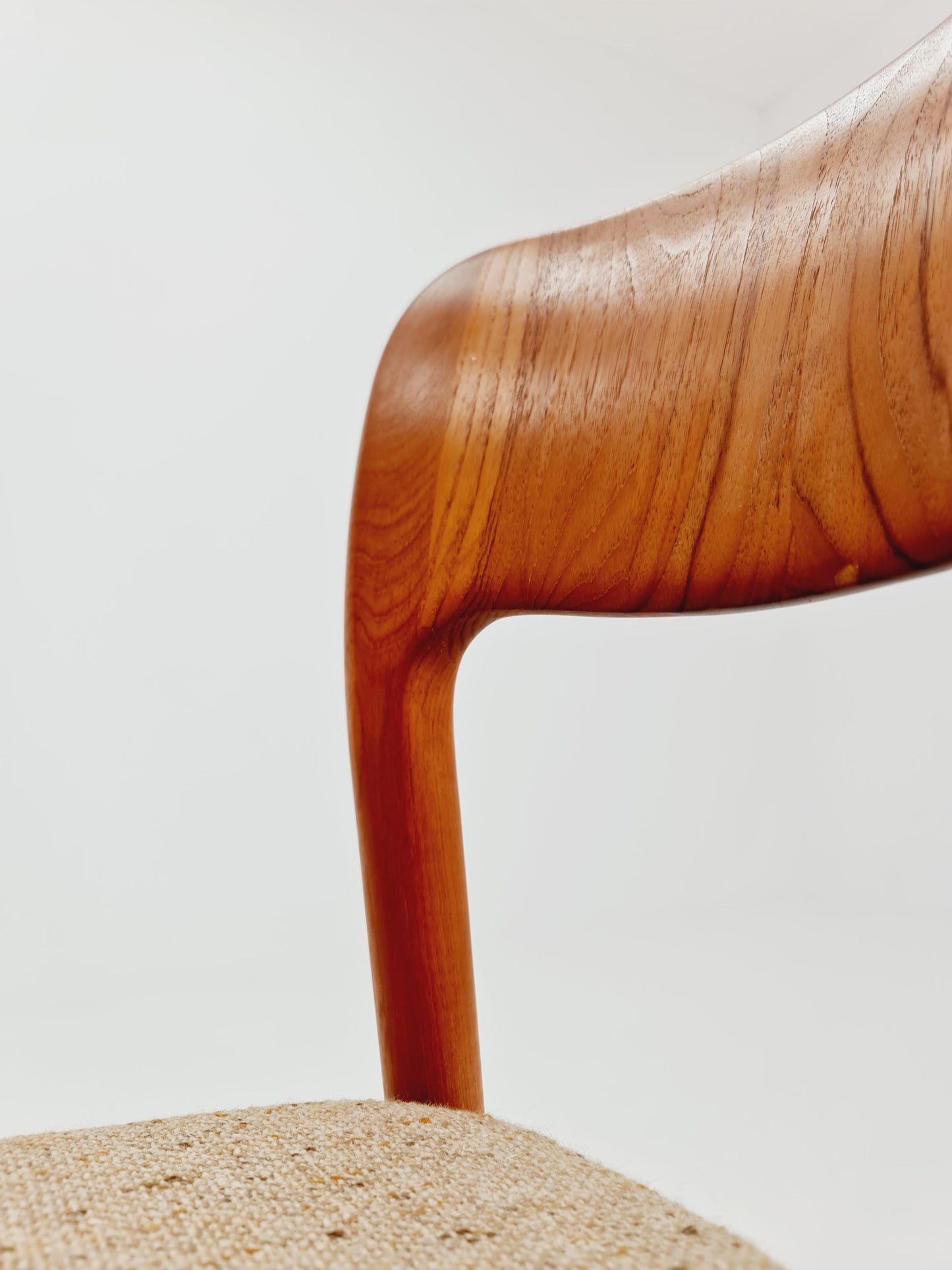 Vintage Danish solid teak dining chair by Niels Koefoed for Koefoed Hornslet , 1960s,