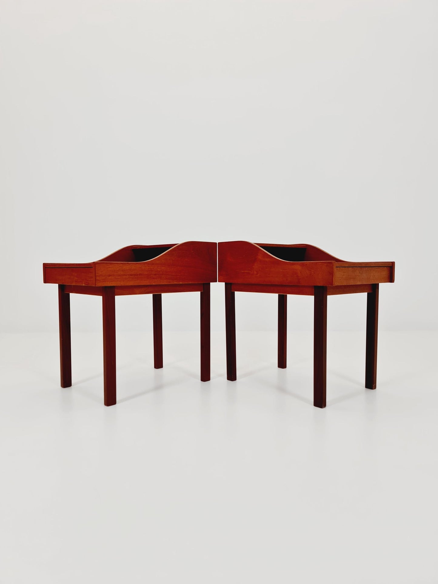 Rare Danish MidCentury teak nightstands / bedside tables, 1960s