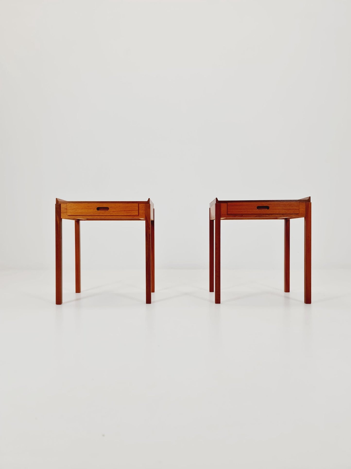 Pair of Dansih Midcentury Teak Vintage Side table/ Bedside table/ Night stand 1960s