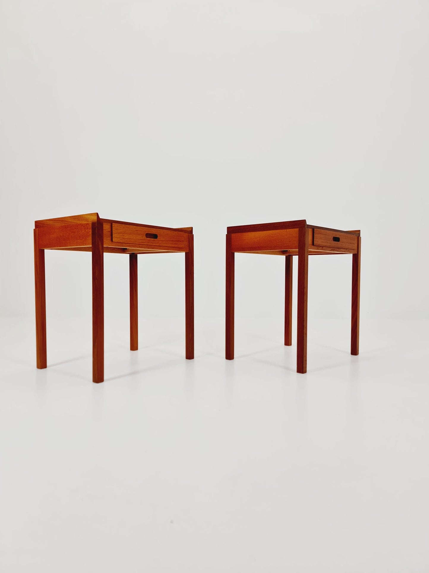 Pair of Dansih Midcentury Teak Vintage Side table/ Bedside table/ Night stand 1960s