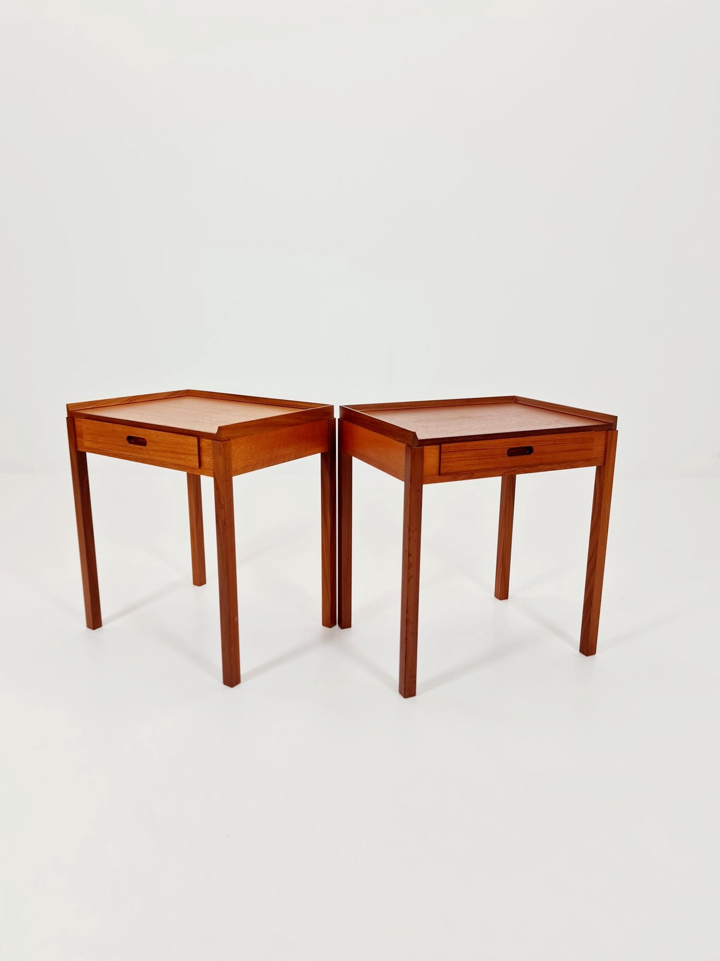 Pair of Dansih Midcentury Teak Vintage Side table/ Bedside table/ Night stand 1960s