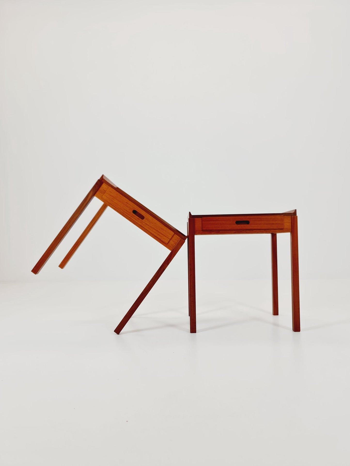 Pair of Dansih Midcentury Teak Vintage Side table/ Bedside table/ Night stand 1960s