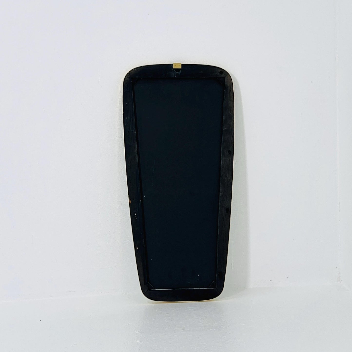Mid Century asymmetric Original kidney wall mirror by schon form Germany 60s