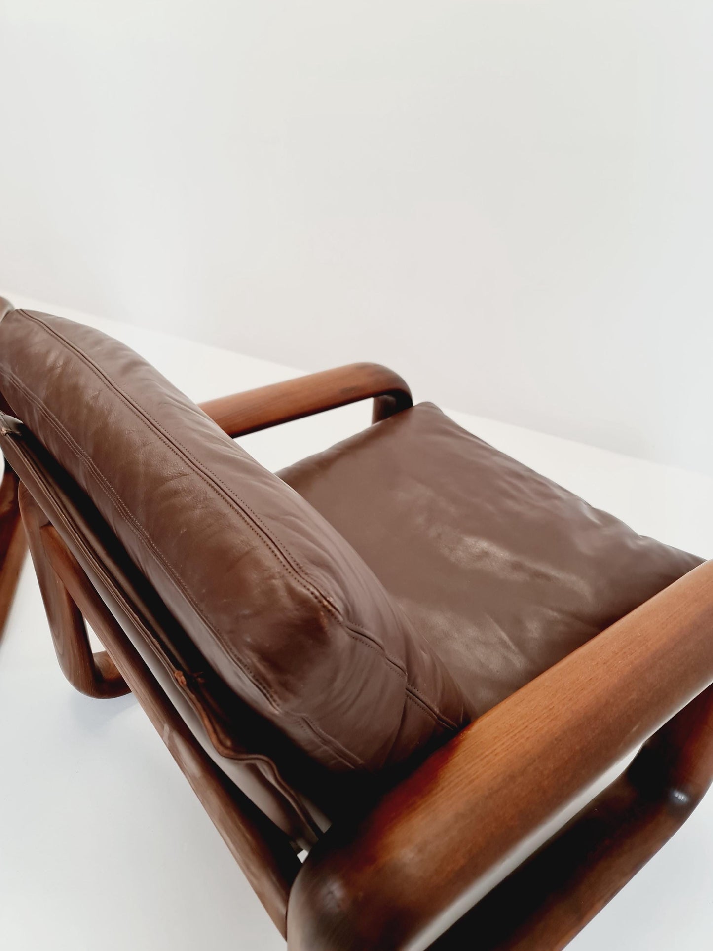 Rare Mid century German easy lounge chairs by Burkhard Vogtherr for Rosenthal 1970s , Set of 2