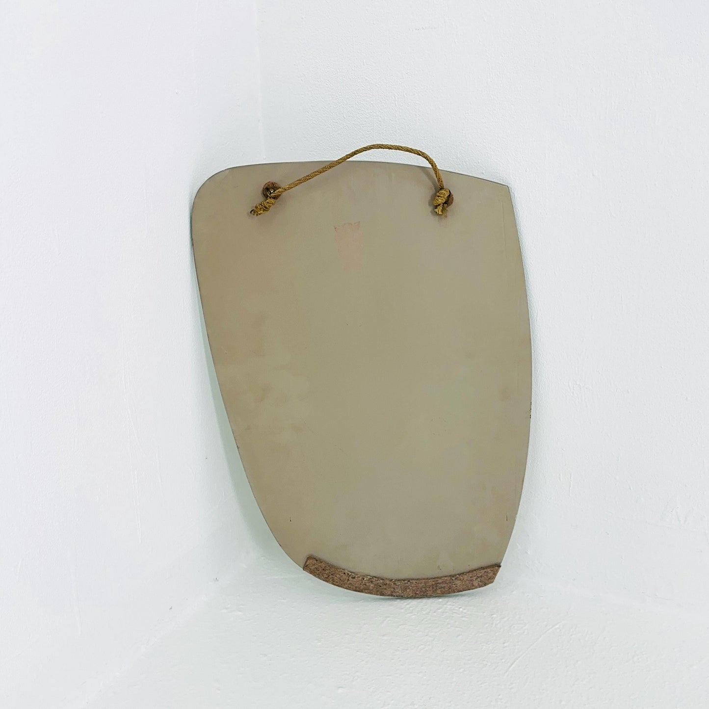 Kristall Mid Century asymmetric wall Mirror by lenzgold Nieren Spiegel - Kidney mirror 1960s rockabilly Germany