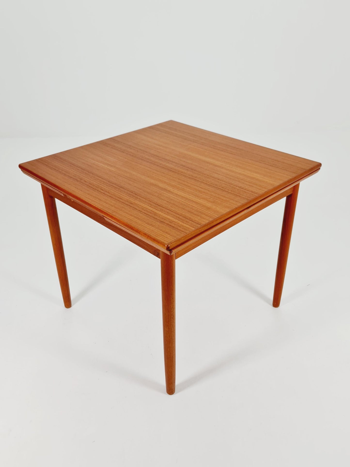 Danish rectangular teak table with two extension leaves, Denmark 1960s