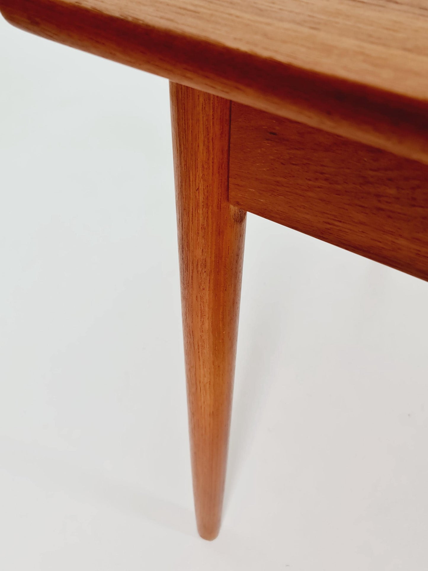 Danish rectangular teak table with two extension leaves, Denmark 1960s