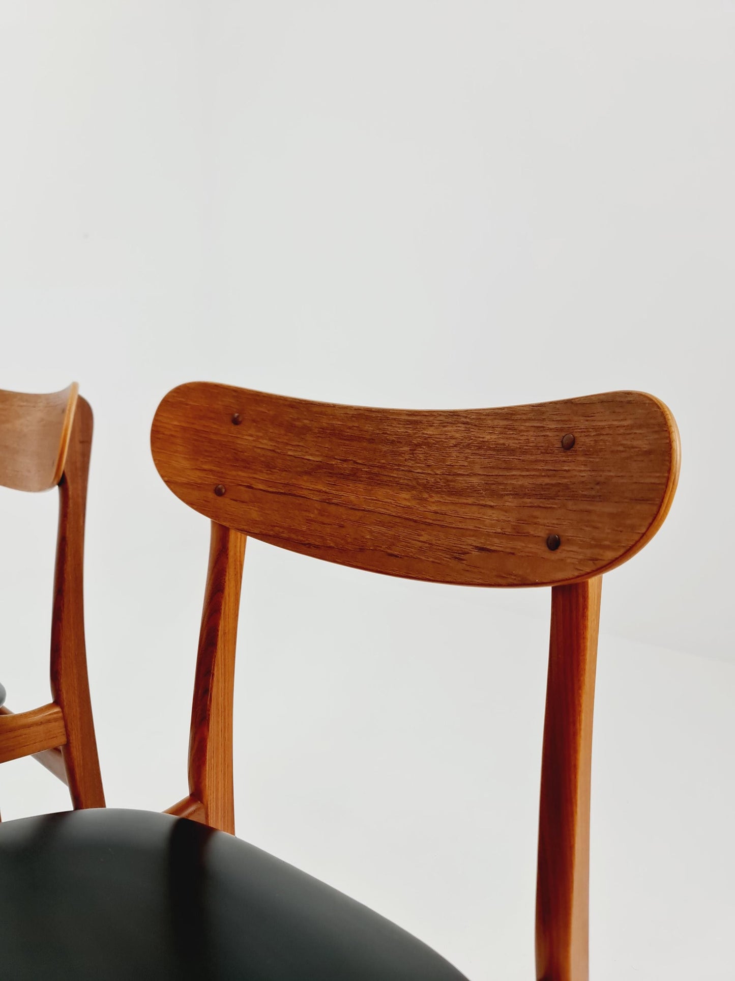 Vintage Danish solid teak dining Chairs By glostrup Denmark , 1960s, Set of 4