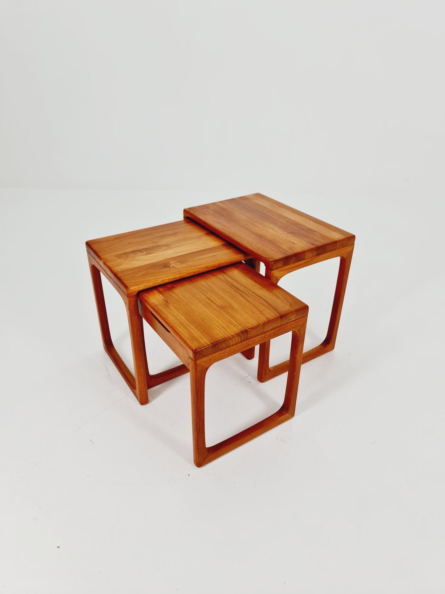 Midcentury Danish Solid teak Nesting Tables by Salin Nyborg 1960s