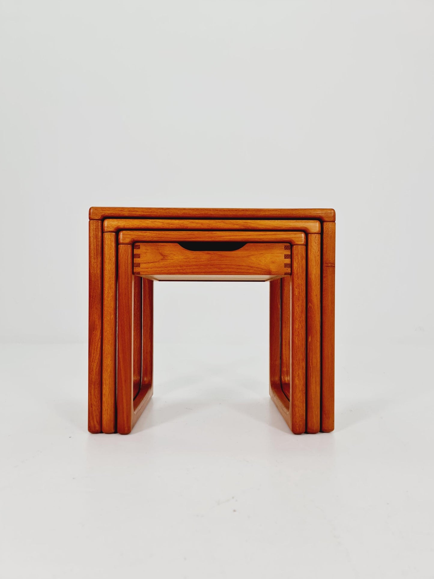 Midcentury Danish Solid teak Nesting Tables by Salin Nyborg 1960s