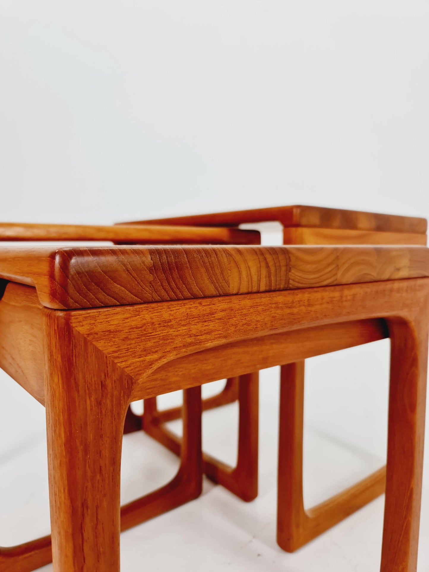 Midcentury Danish Solid teak Nesting Tables by Salin Nyborg 1960s
