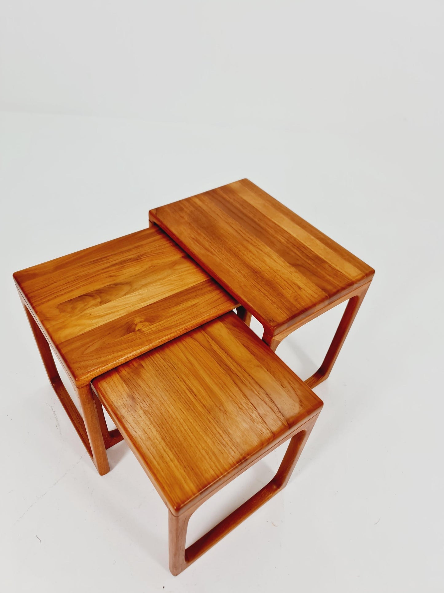 Midcentury Danish Solid teak Nesting Tables by Salin Nyborg 1960s