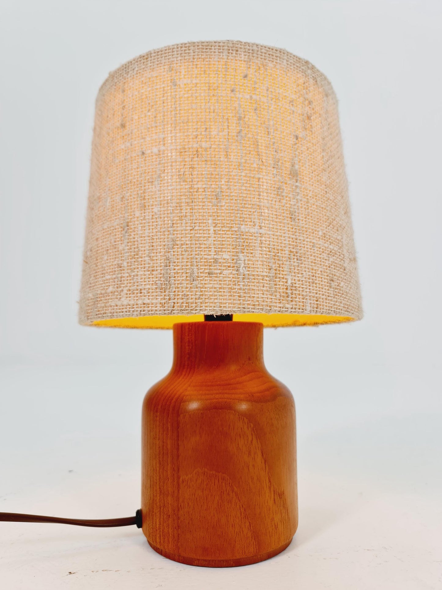Mid century solid teak table lamp by Bestorm, 1960s