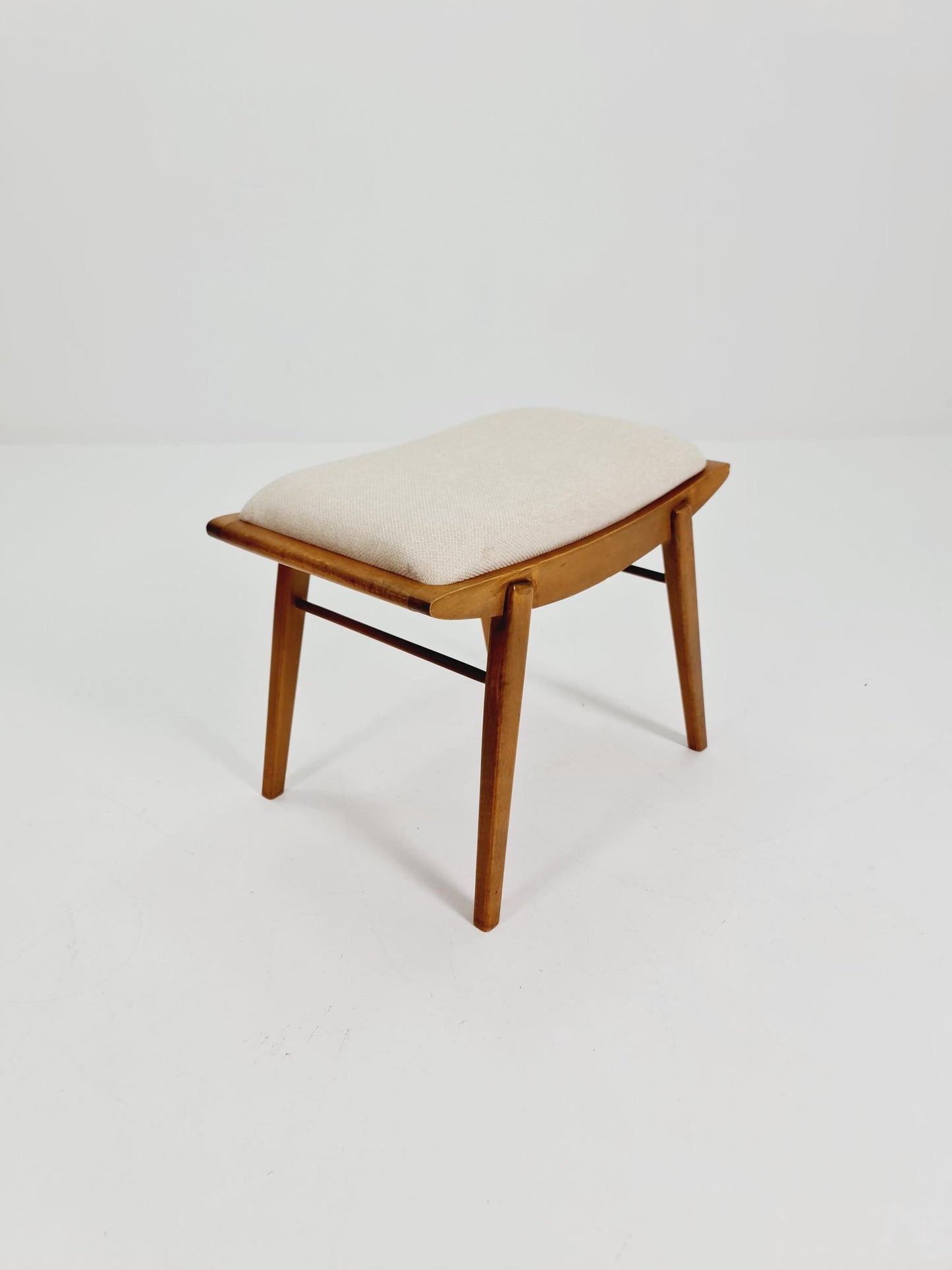 Mid century modern German ottoman/footstool make up stool from the 50s