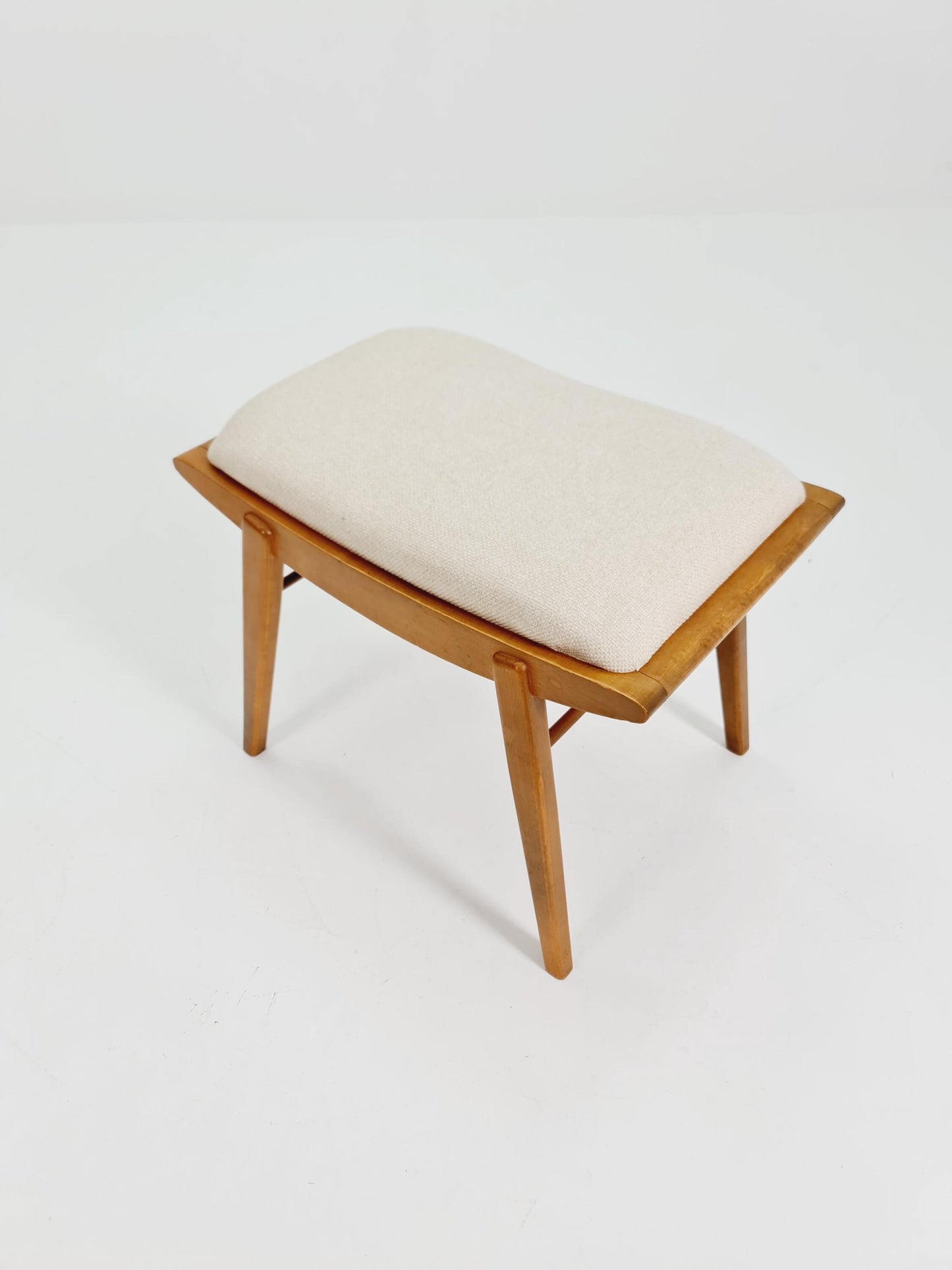 Mid century modern German ottoman/footstool make up stool from the 50s