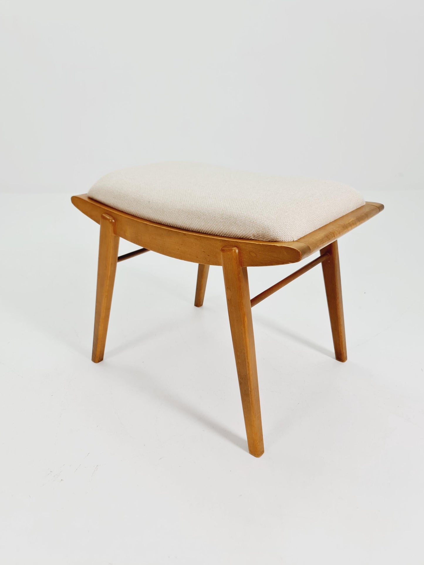 Mid century modern German ottoman/footstool make up stool from the 50s