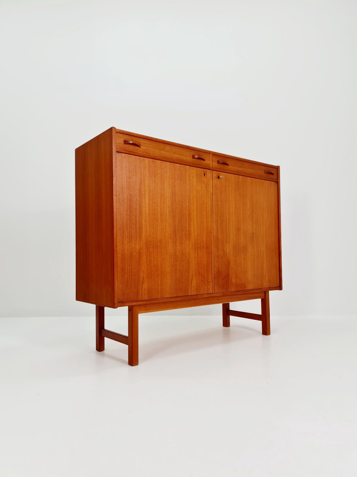 Mid century Swedish Teak Highboard by Tage Olofsson for Ulferts, 1960s