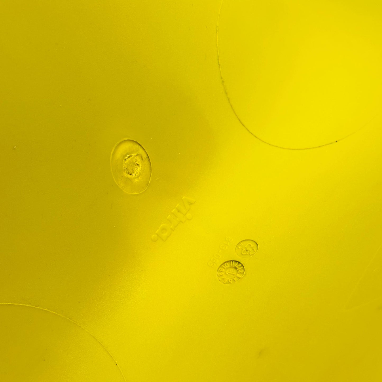 1 of 2 Orginal Limited Edition Verner Panton chair in Mustard ABS germany by Vitra 2012