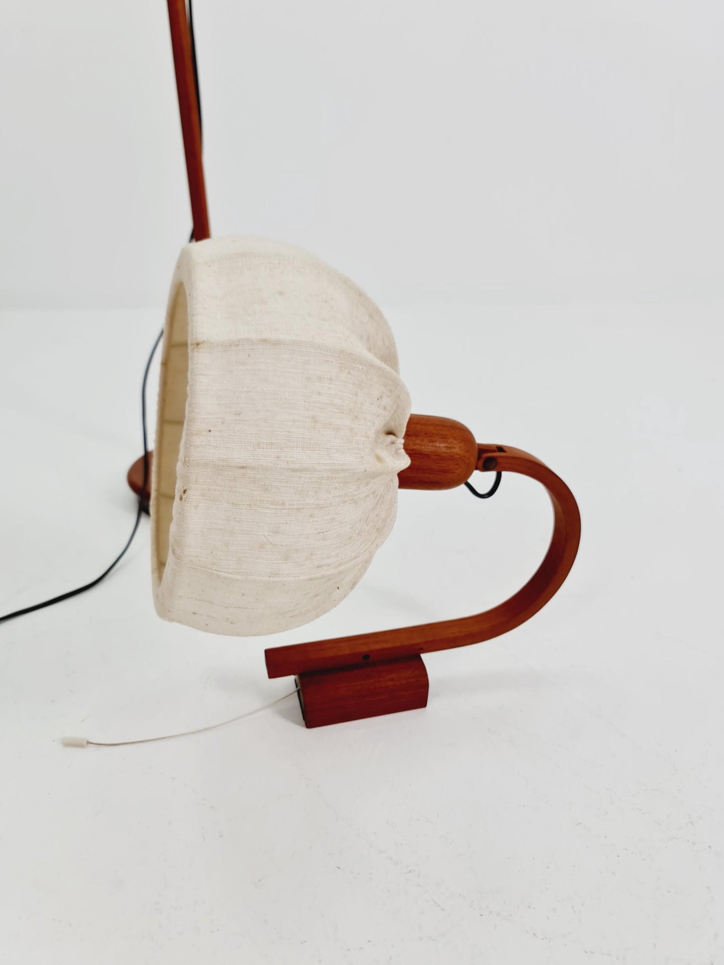 Vintage Danish Teak floor lamp set with wall lamp by DOMUS 1970s